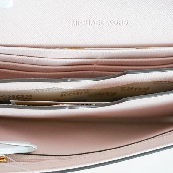 Michael Kors LG Phone Crossbody Clutch Wallet Pink - Picture 5 of 8